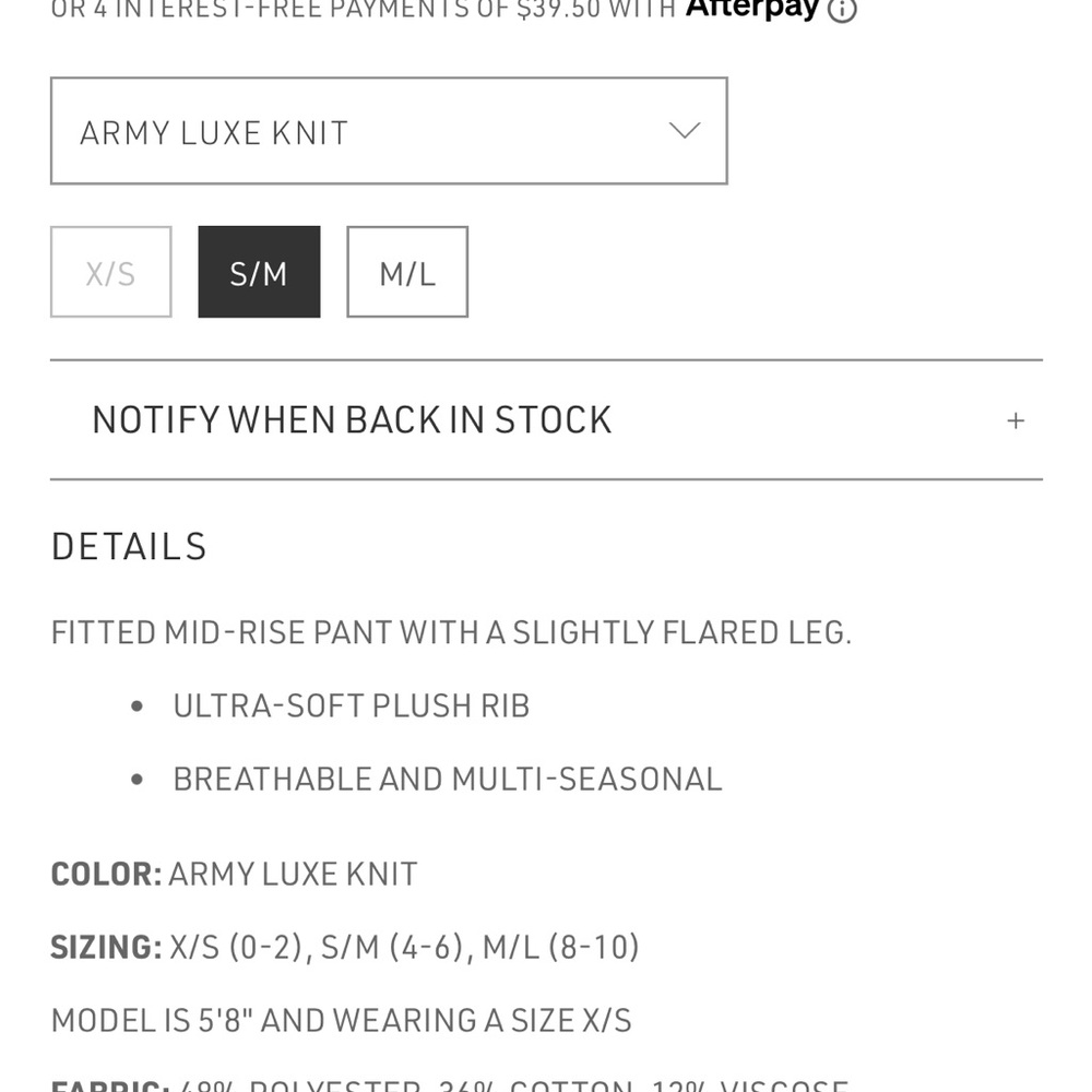 Joah Brown - FITTED MINI FLARE PANT - Picture 14 of 14